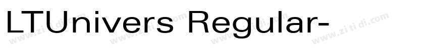 LTUnivers Regular字体转换